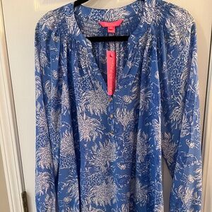 Lilly Pulitzer silk  Elsa Top NWT